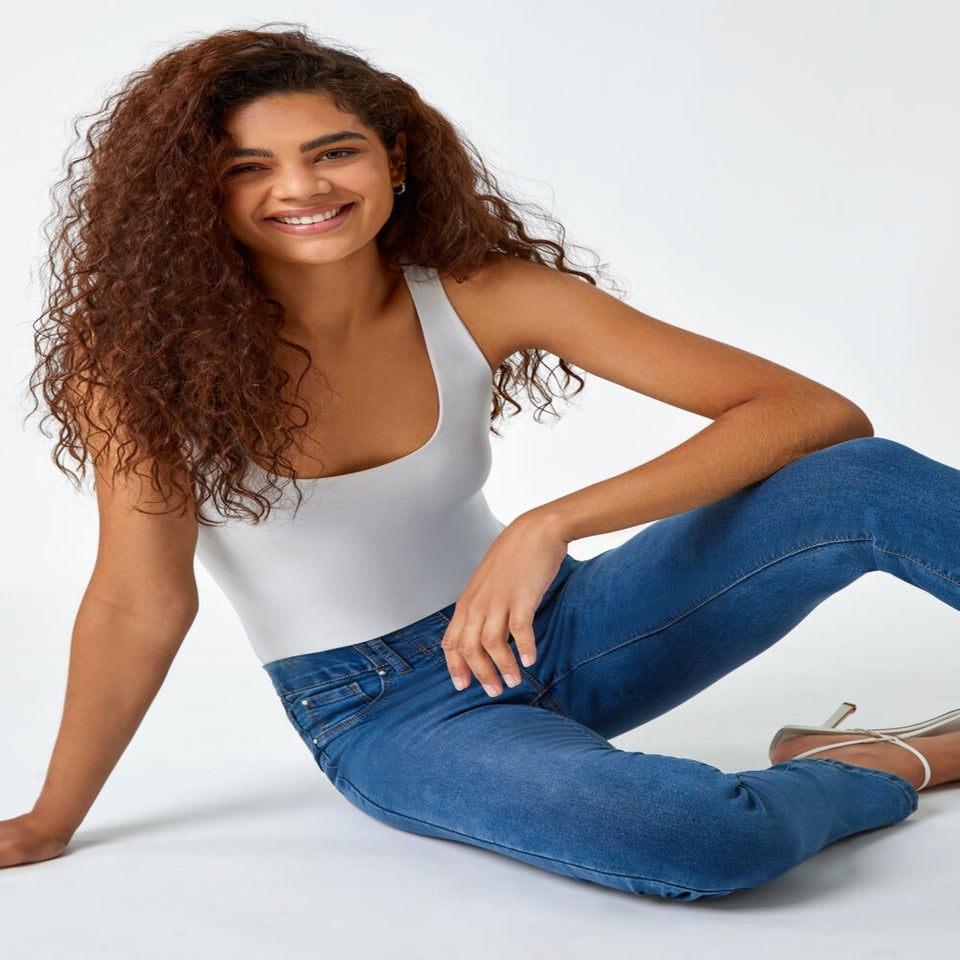 Roman Denim Elastic Waist 31" Denim Stretch Jegging