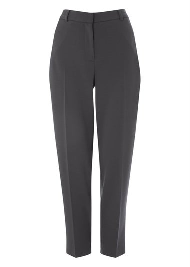 Roman Dark Grey Short Straight Leg Stretch Trouser