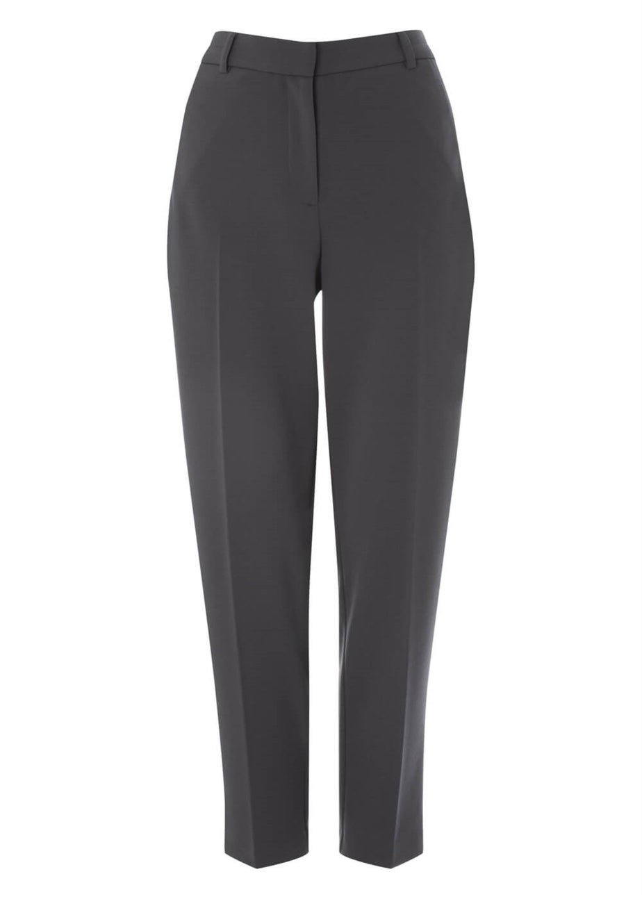 Roman Dark Grey Short Straight Leg Stretch Trouser