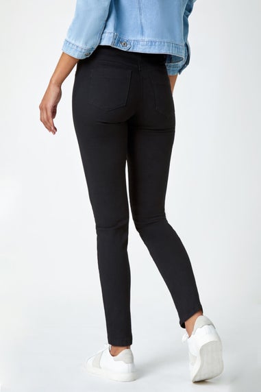 Roman Black Elastic Waist 31" Denim Stretch Jegging