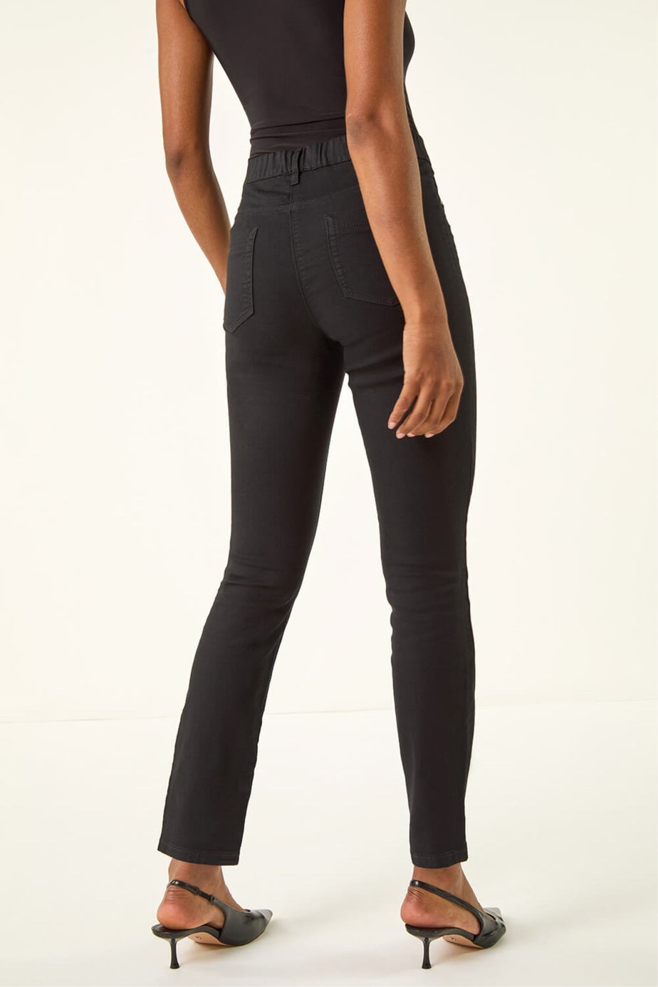 Roman Black 31'' Denim Stretch Jegging