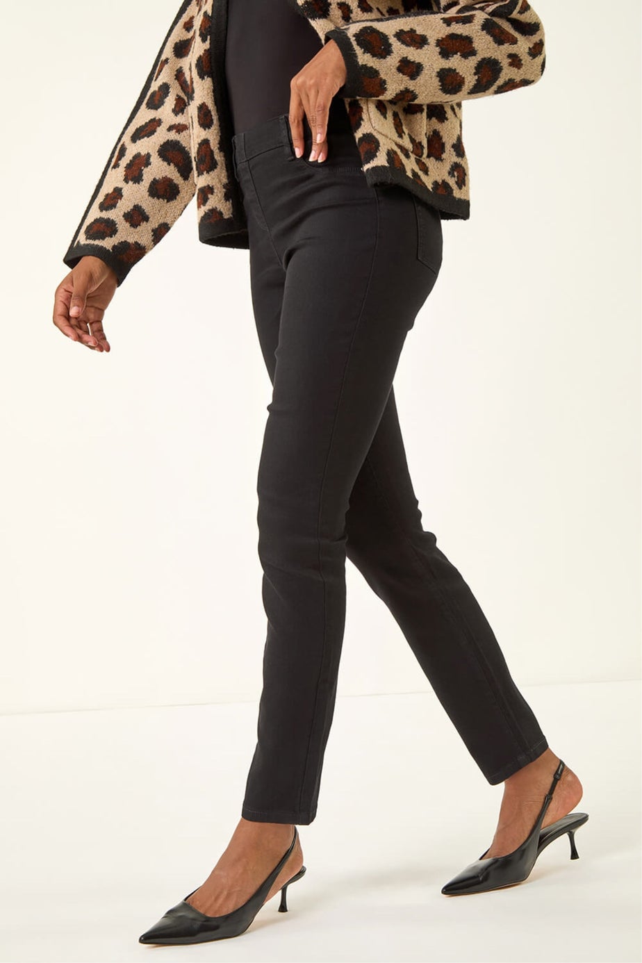 Roman Black 31'' Denim Stretch Jegging