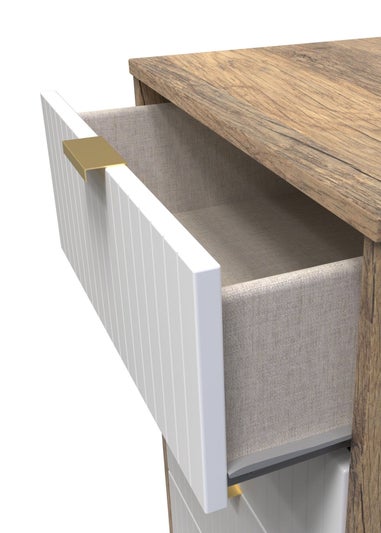 Ready Assembled Lisbon 5 Drawer Tallboy