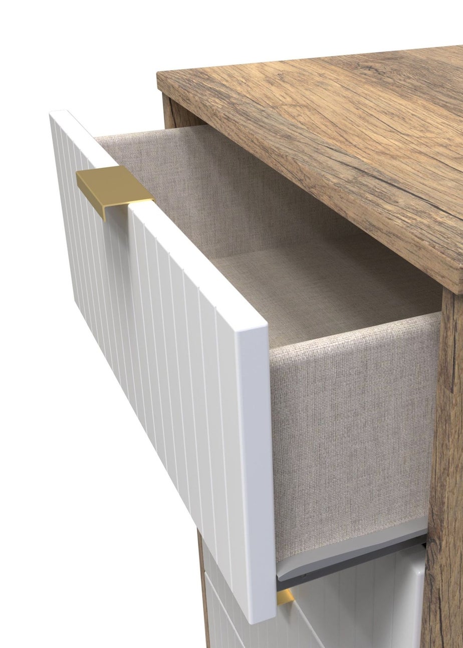 Ready Assembled Lisbon 5 Drawer Tallboy