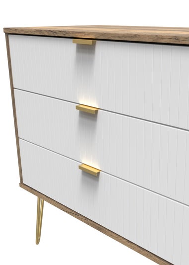 Ready Assembled Lisbon 3 Drawer Chest