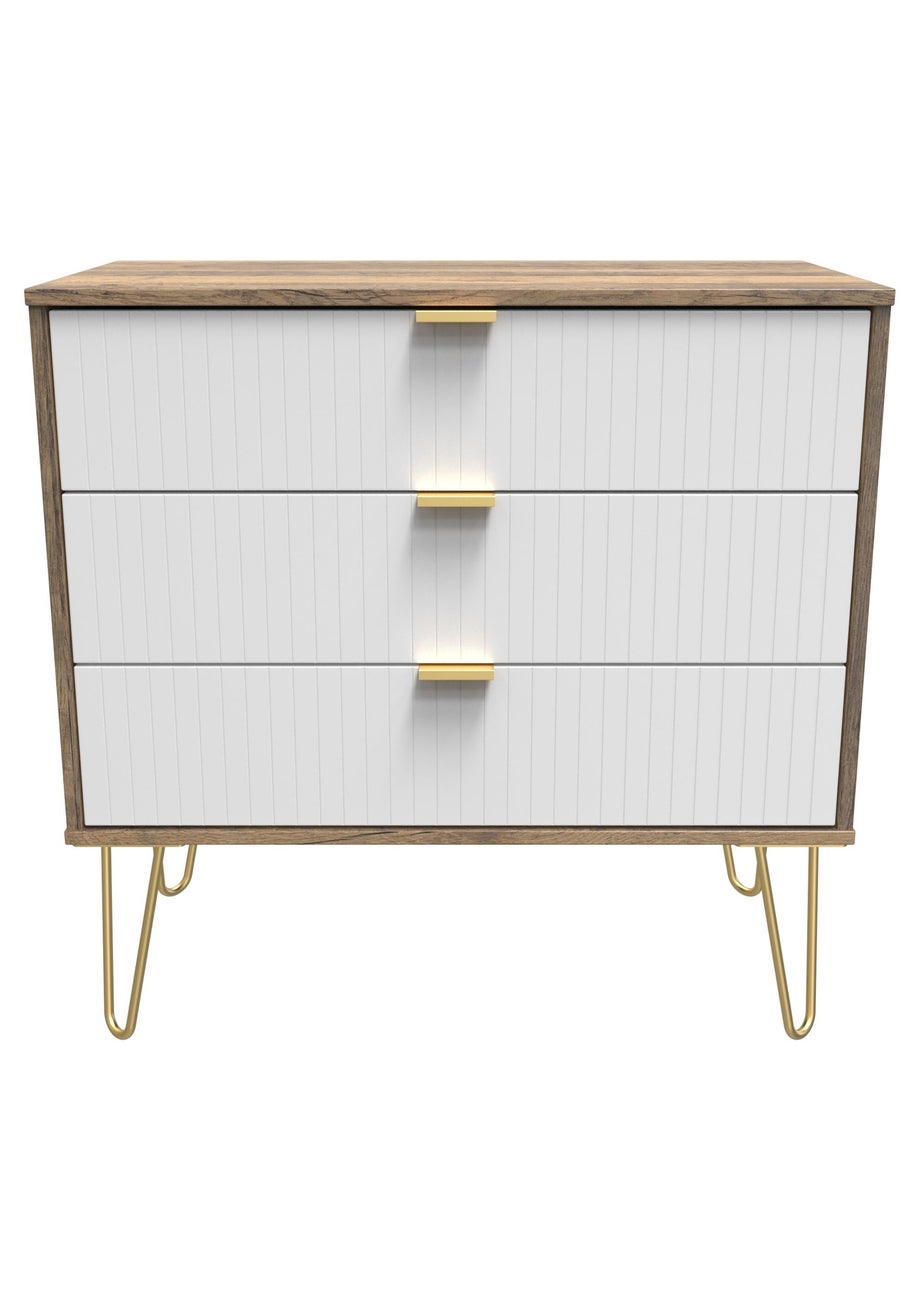 Ready Assembled Lisbon 3 Drawer Chest