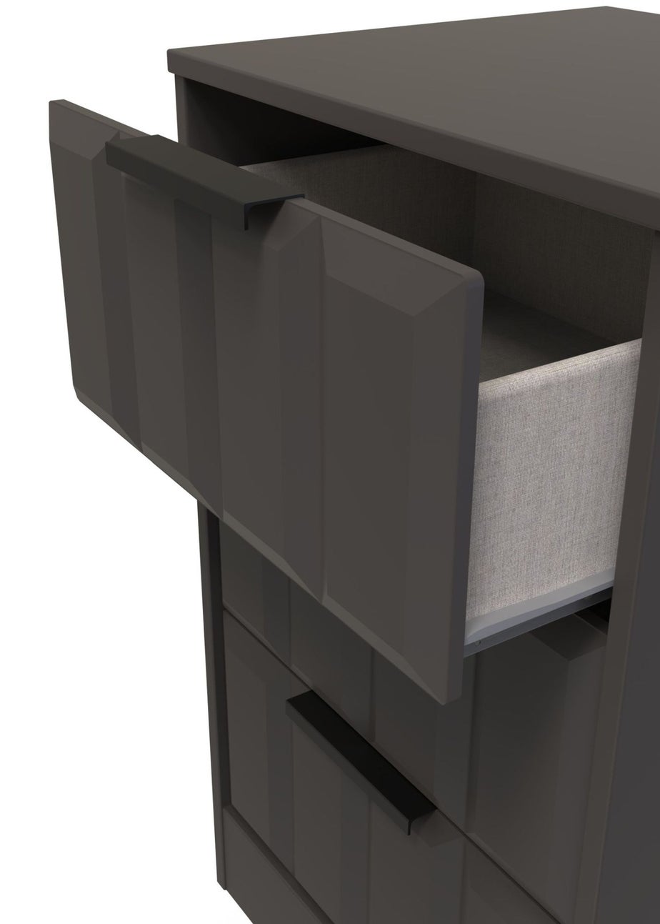 Ready Assembled Nevada 3 Drawer Bedside