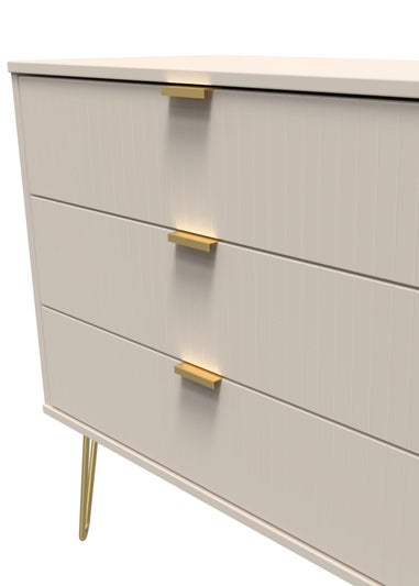 Ready Assembled Lisbon 3 Drawer Chest
