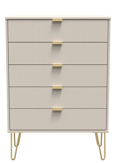 Ready Assembled Lisbon 5 Drawer Chest