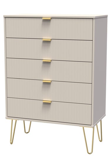 Ready Assembled Lisbon 5 Drawer Chest