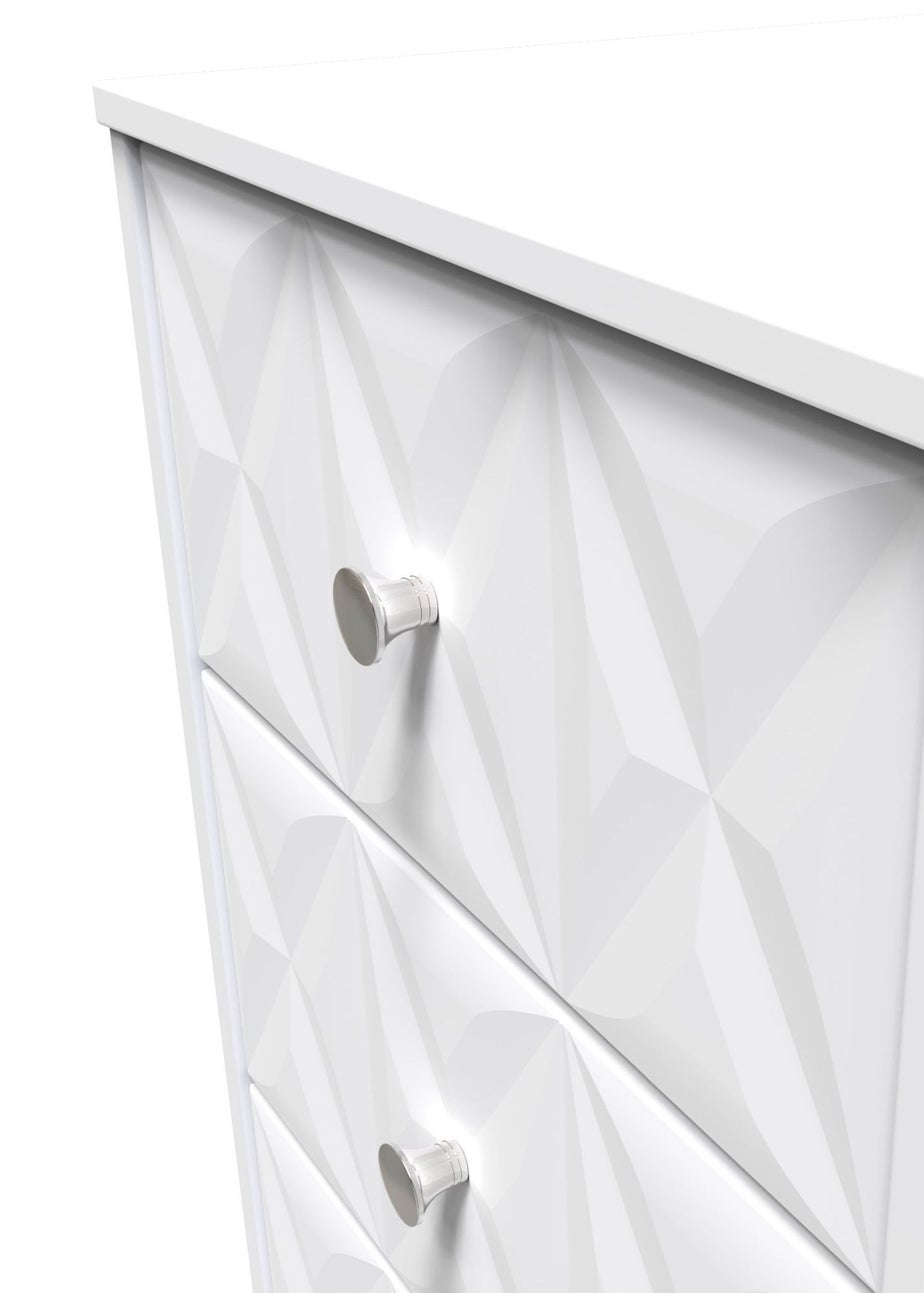 Ready Assembled Toronto 3 Drawer Bedside