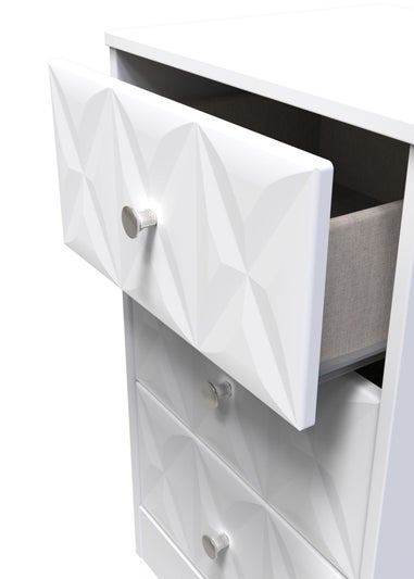 Ready Assembled Toronto 3 Drawer Bedside