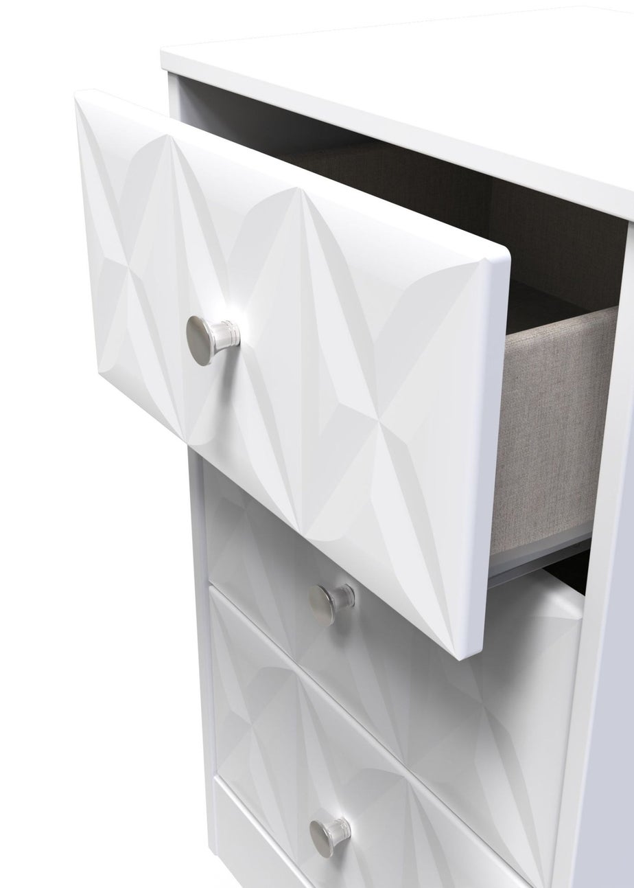 Ready Assembled Toronto 3 Drawer Bedside