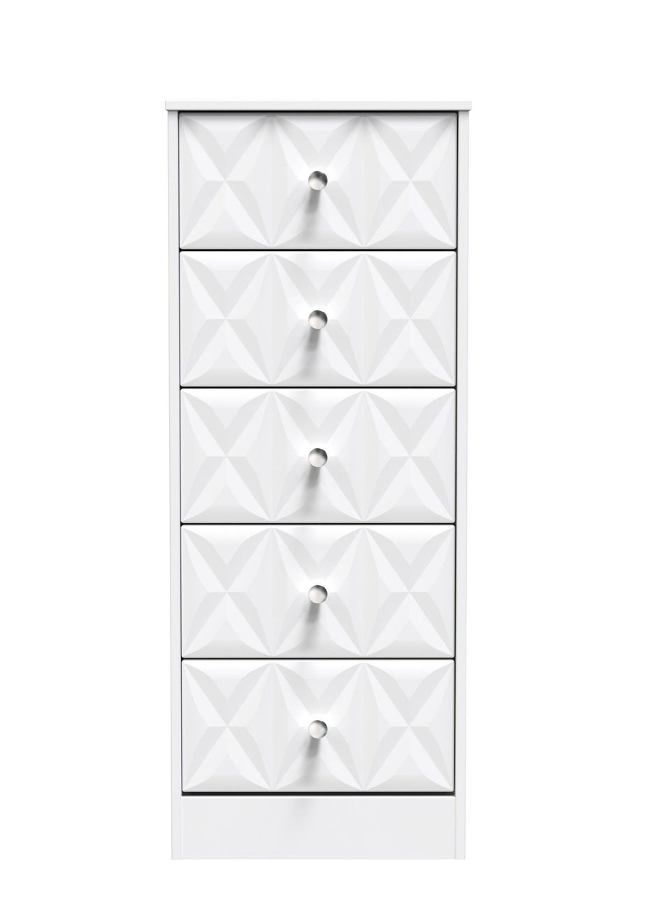 Ready Assembled Toronto  5 Drawer Tallboy