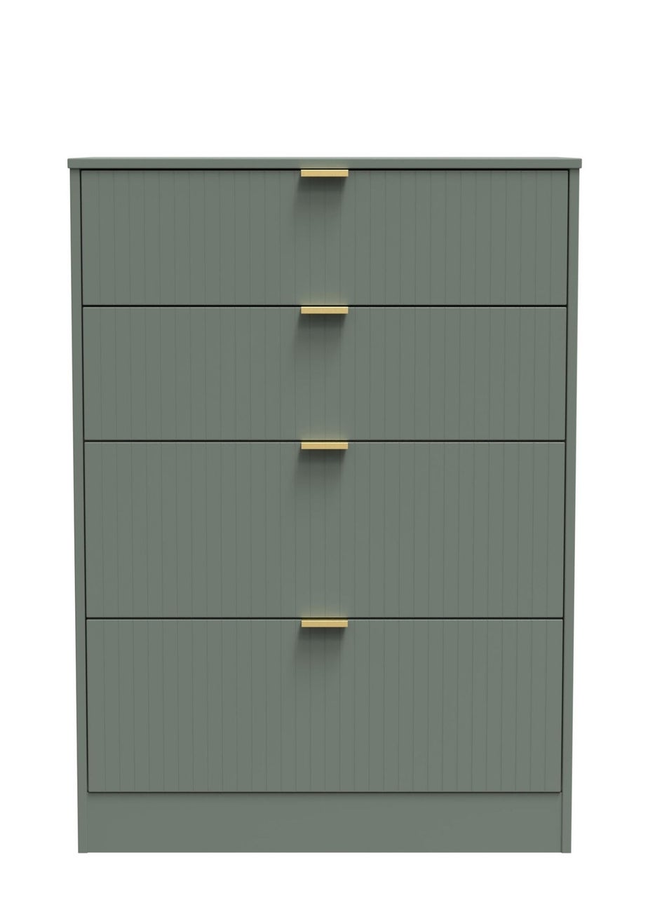 Ready Assembled Atlanta 4 Drawer Deep Chest