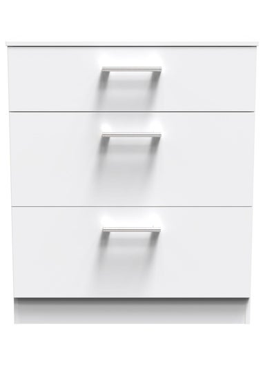 Ready Assembled Bari 3 Drawer Deep Chest