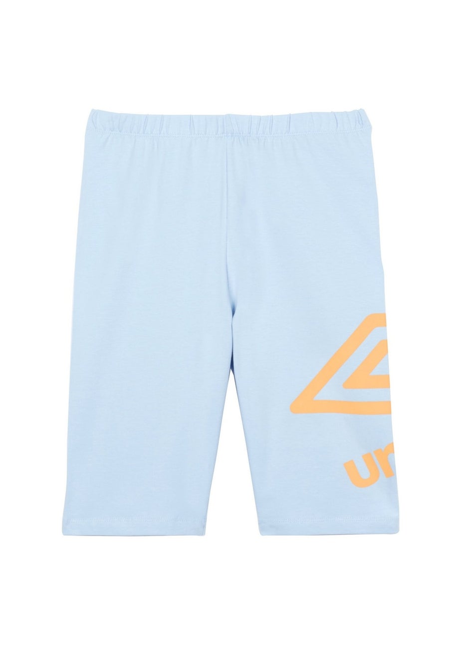 Umbro Sky Blue Core Big Logo Cycling Shorts