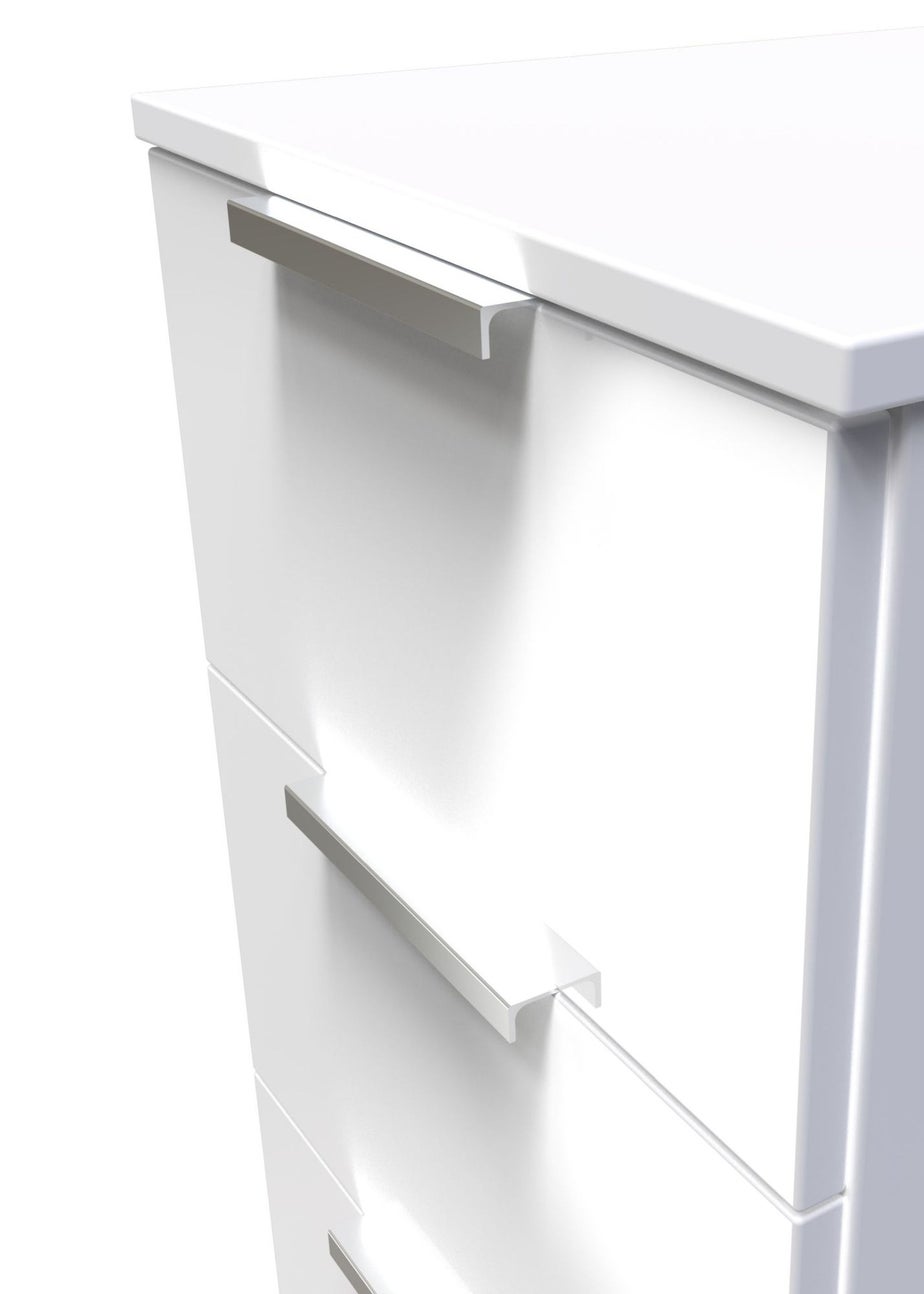 Ready Assembled Panama 3 Drawer Bedside Cabinet