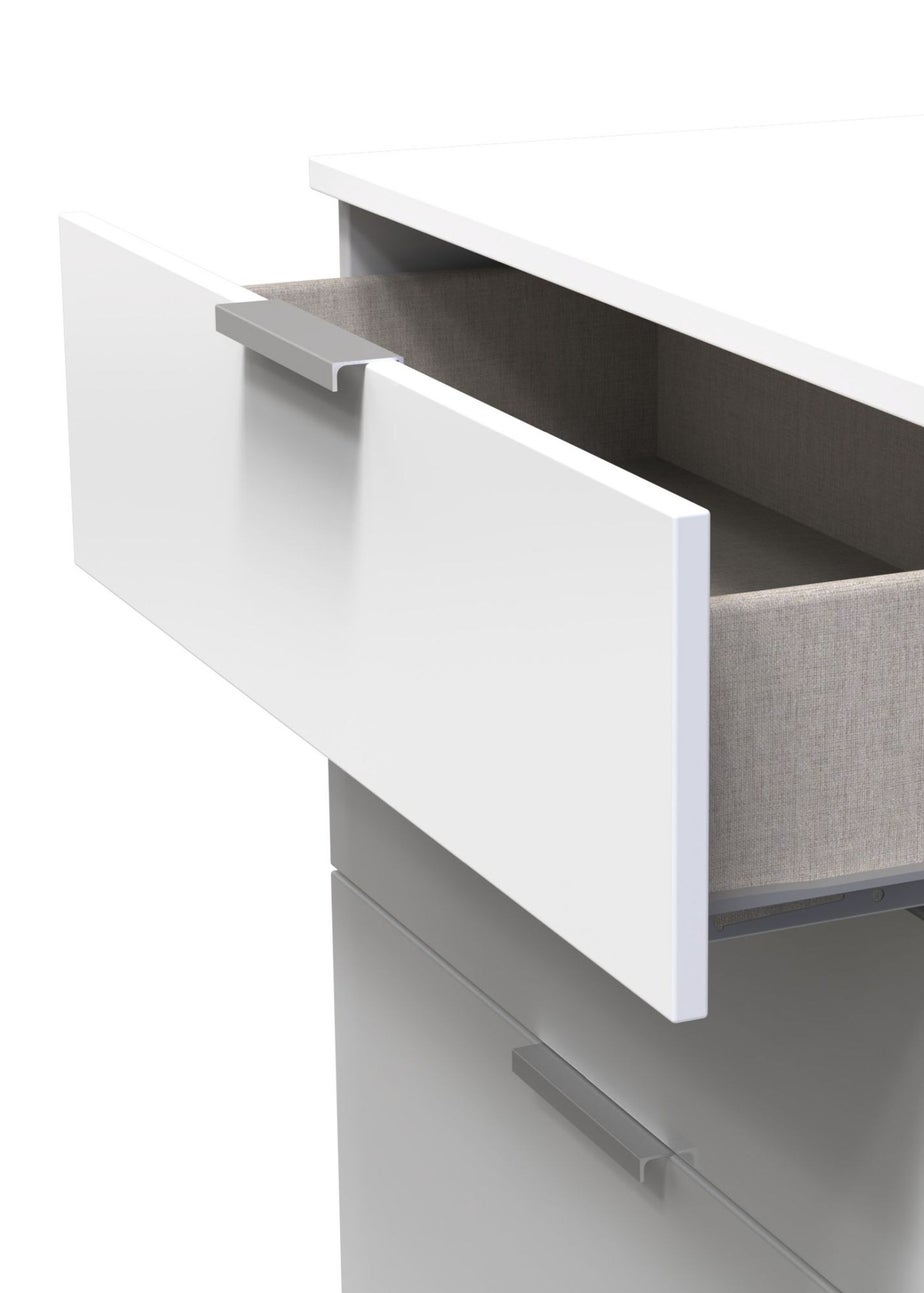 Ready Assembled Panama 4 Drawer Deep Chest