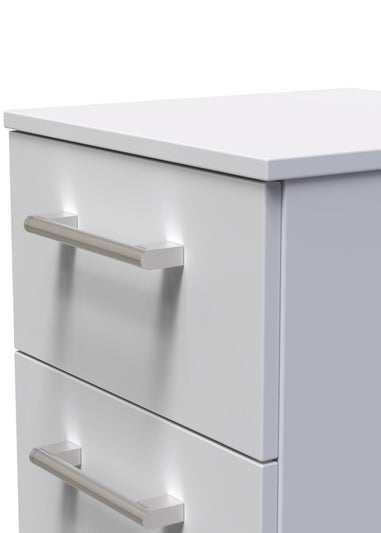 Ready Assembled Bari 3 Drawer Bedside Cabinet