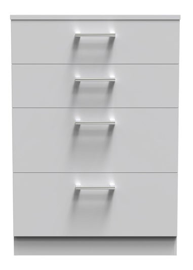 Ready Assembled Bari 4 Drawer Deep Chest