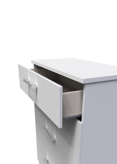 Ready Assembled Bari 4 Drawer Deep Chest