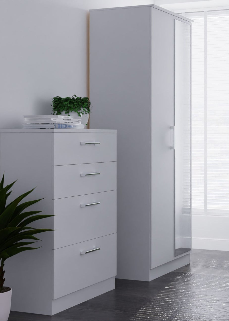 Ready Assembled Bari 4 Drawer Deep Chest