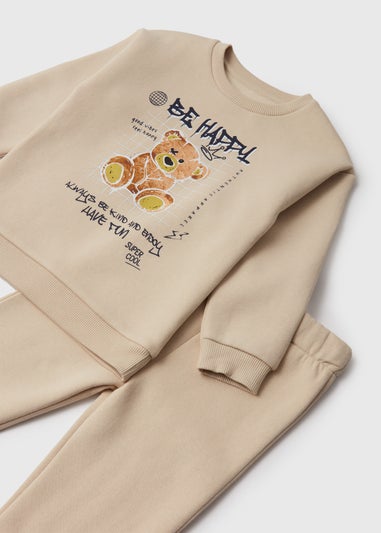 Boys Stone Bear Sweatshirt & Joggers Set (1-7yrs)