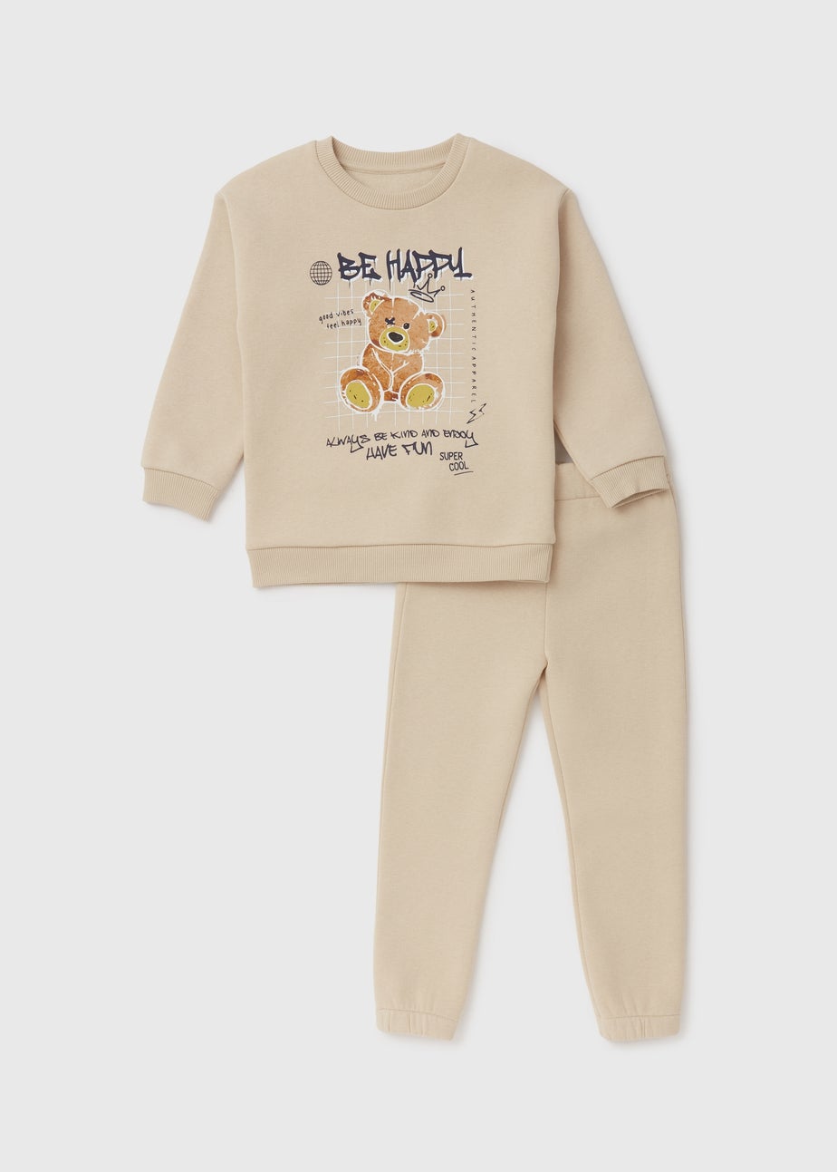 Boys Stone Bear Sweatshirt & Joggers Set (1-7yrs)