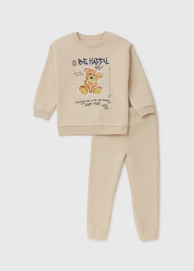 Boys Stone Bear Sweatshirt & Joggers Set (1-7yrs)