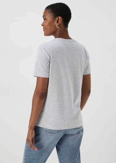 Grey Marl 1989 Slogan T-Shirt