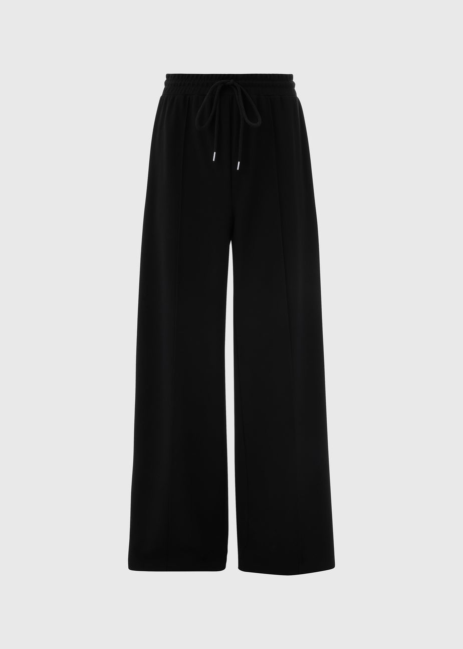 Black Seam Detail Stretch Trousers