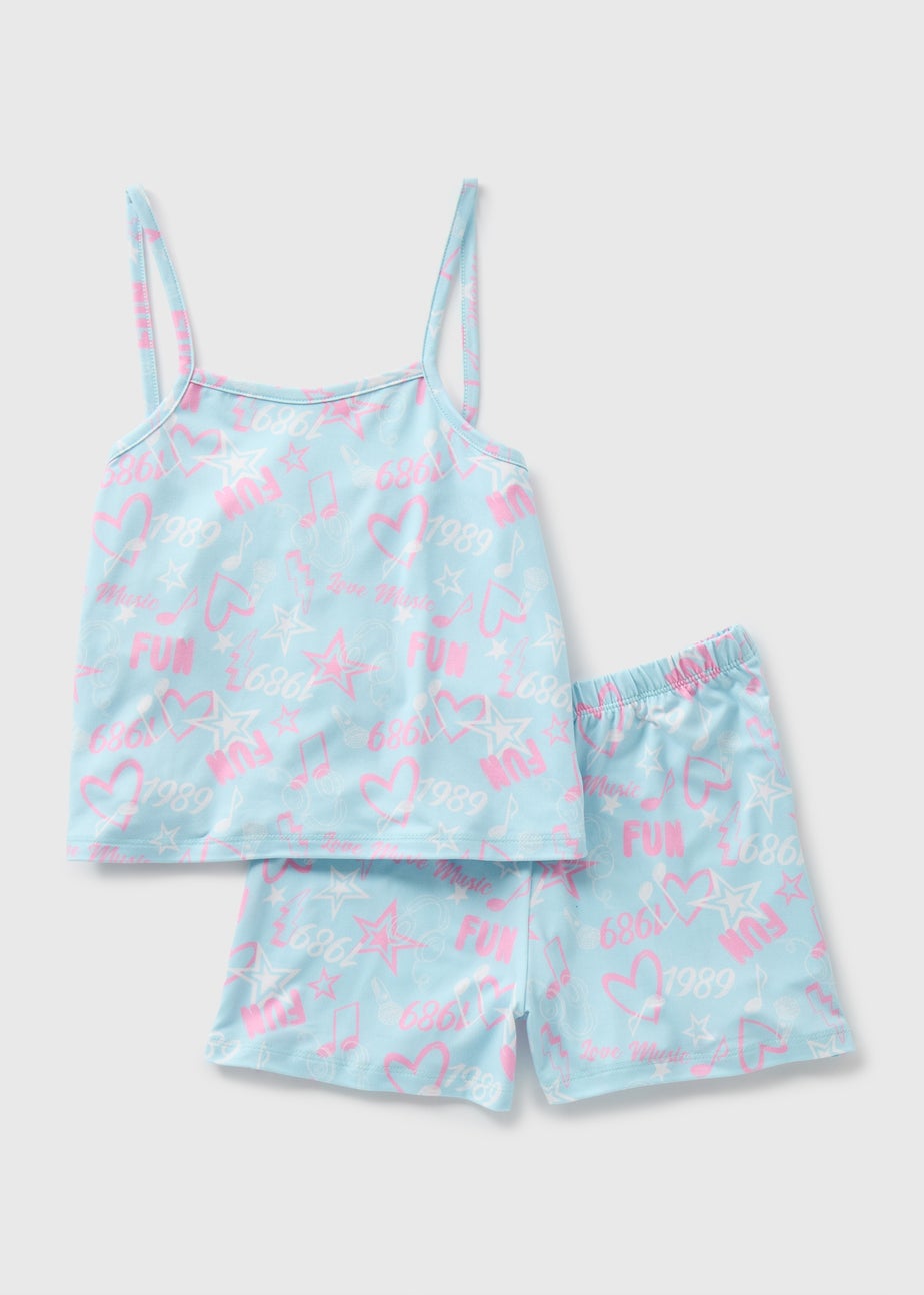 Girls Mint 1989 Strappy Pyjama Set (4-13yrs)