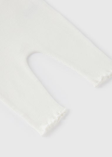 Baby Cream Ribbed Leggings (Newborn-23mths)