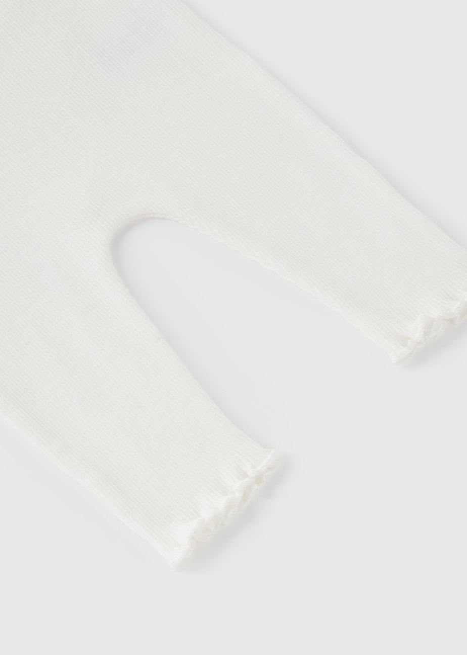 Baby Cream Ribbed Leggings (Newborn-23mths)