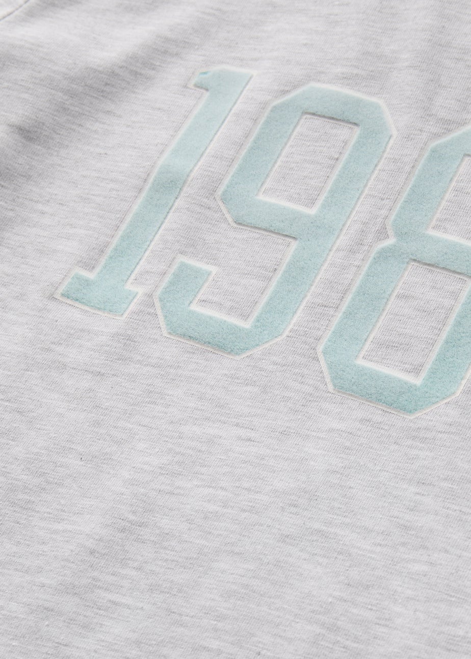 Girls Grey 1989  T-Shirt (7-15yrs)