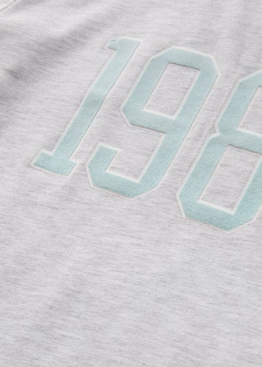 Girls Grey 1989  T-Shirt (7-15yrs)