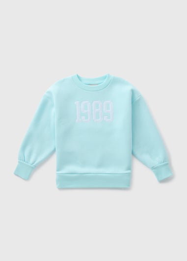 Girls Blue 1989 Sweatshirt (7-15yrs)