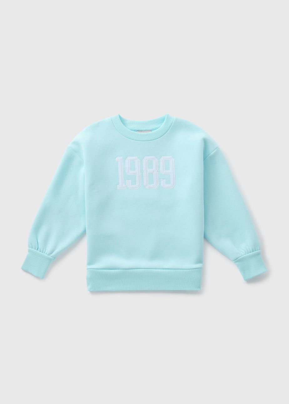 Girls Blue 1989 Sweatshirt (7-15yrs)