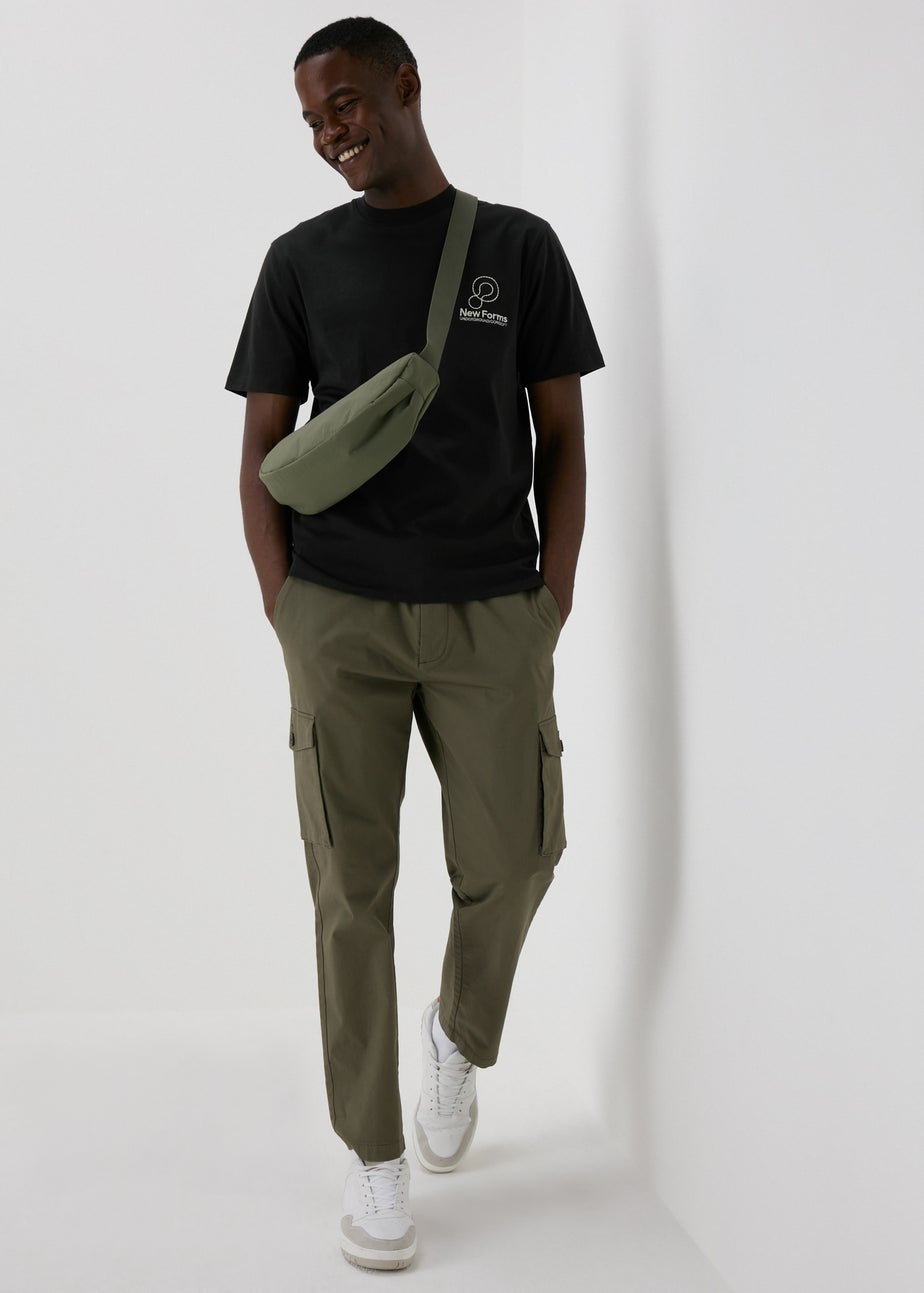 Black New Forms Applique T-Shirt