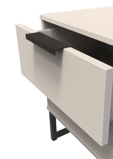 Ready Assembled Milano 2 Drawer Bedside Cabinet