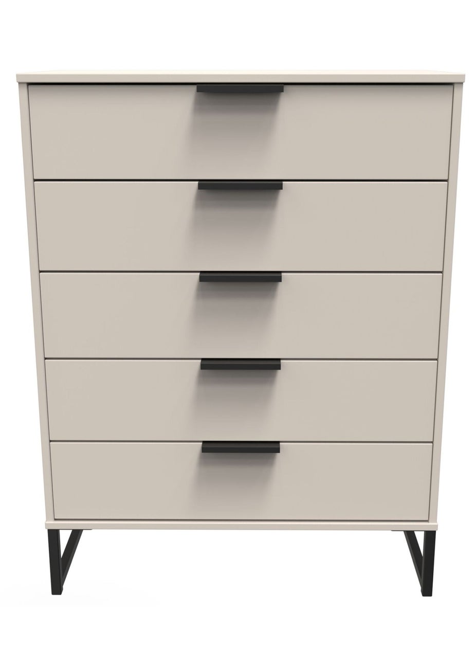 Ready Assembled Milano 5 Drawer Chest