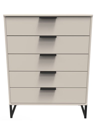 Ready Assembled Milano 5 Drawer Chest