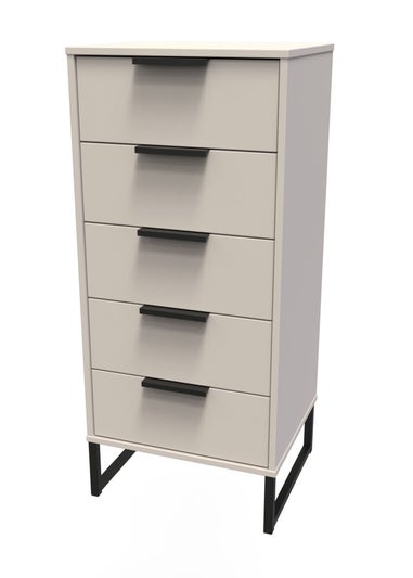 Ready Assembled Milano 5 Drawer Tallboy