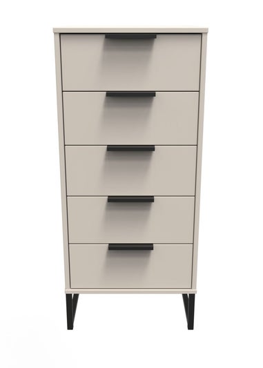 Ready Assembled Milano 5 Drawer Tallboy