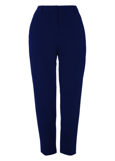 Roman Navy Short Straight Leg Stretch Trouser