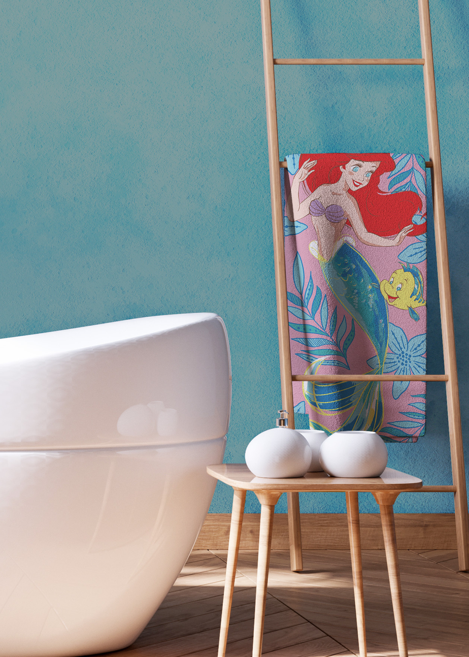 Disney Princess Flowen Fun with Flounder Towel