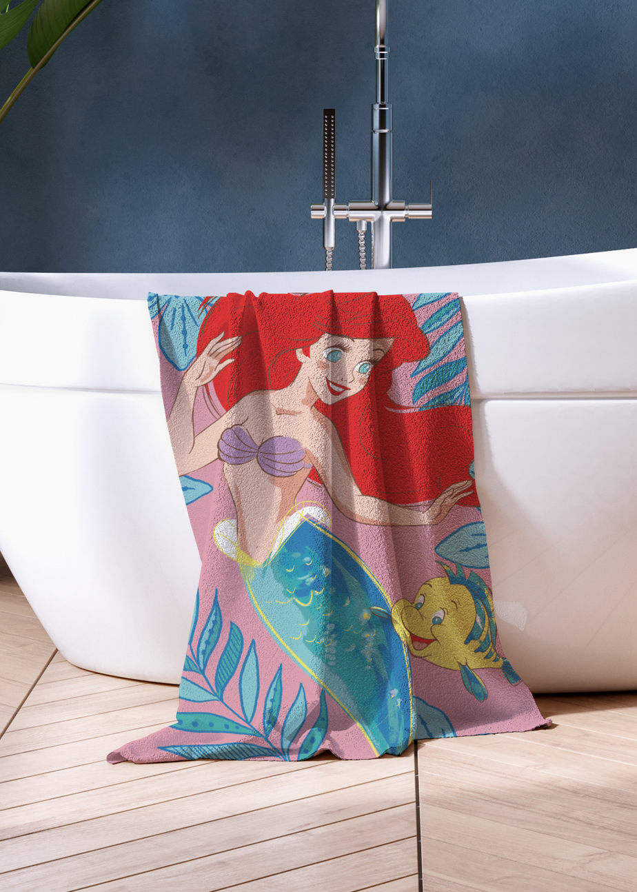 Disney Princess Flowen Fun with Flounder Towel