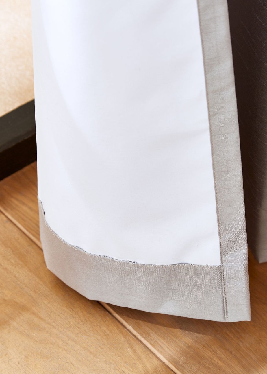 Catherine Lansfield Faux Silk Blackout Thermal Insulating Eyelet Curtains