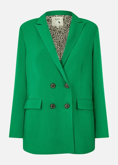 Yumi Green Relaxed Blazer